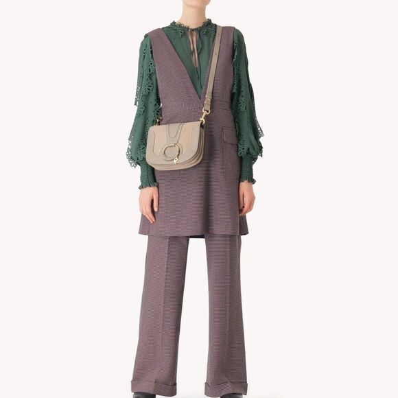 See by Chloe Hana shoulder bag in grained and suede cowhide - Picture 3 of 11